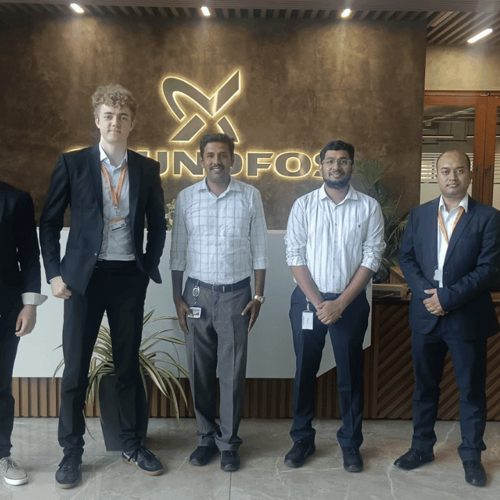 C. Ramesh Kannan, Safety Representative at Grundfos, with Linucare safety button